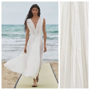 Massimo Dutti | Dresses | Nwt Massimo Dutti White 0 Cotton